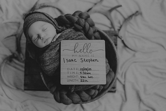 Baby Isaac88bw