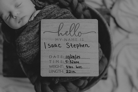 Baby Isaac89bw