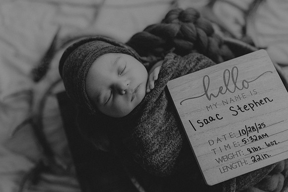 Baby Isaac90bw